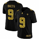 Nike Saints 9 Drew Brees Black Leopard Vapor Untouchable Limited Jersey Dyin,baseball caps,new era cap wholesale,wholesale hats